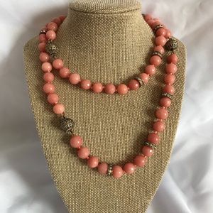 Rose quartz convertible necklace